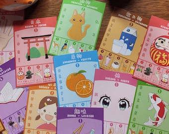 Jeu de 7 familles apprentissage japonais
