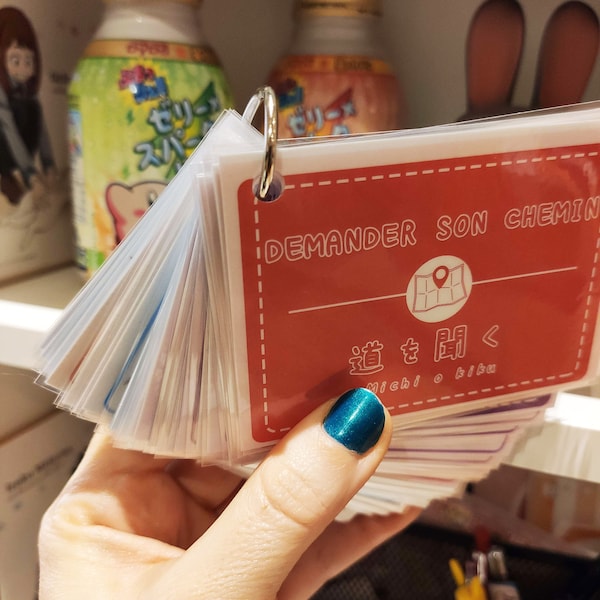 Tarjetas de preparación para viajar a Japón