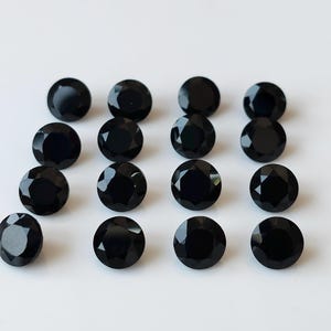 Natural Black Onyx Round Faceted AAA Quality 3 mm - Black Onyx Loose Gemstone