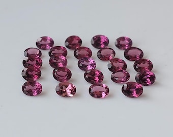 Natural Pink Tourmaline Oval Faceted 4x6mm AAA Quality, Superb Quality Pink Tourmaline