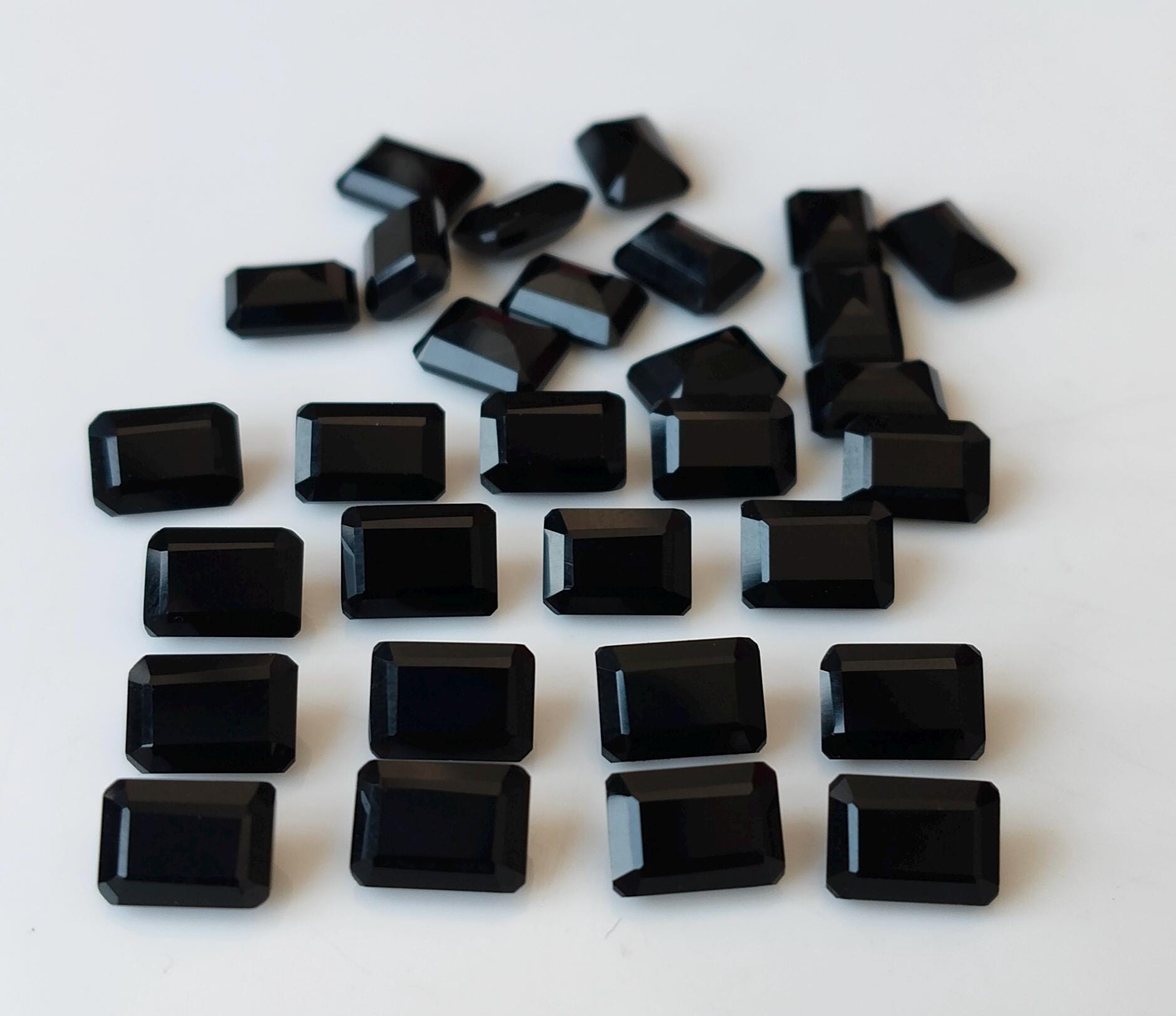 Natural Black Onyx Octagon Faceted AAA Quality 14x16mm