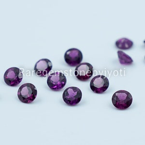 Natural Super Top Quality Rhodolite Garnet 3 mm Faceted AAA Quality- Calibrated Rhodolite Gemstone