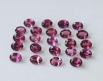 5 x 7 mm ピンクトルマリンオーバル、天然トルマリン 5 x 7 mm