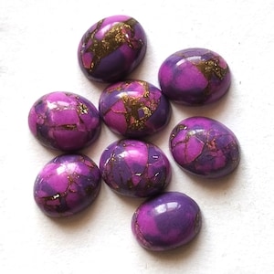 Mohave 3x5 mm purple copper Turquoise Oval cabochon AAA Quality