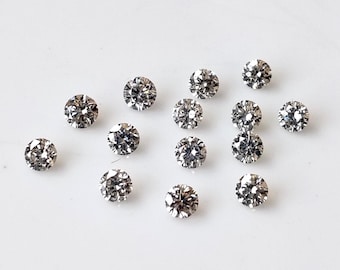 Natural White Diamond J-K Color VS Purity Diamond Brilliant Round Cut 2mm AAA Quality
