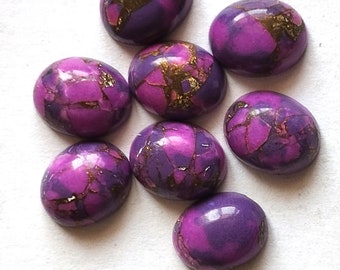 Mohave 9x11 mm purple copper Turquoise Oval cabochon AAA Quality