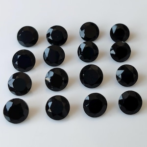 Natural Black Onyx Round Faceted AAA Quality 5 mm - Black Onyx Loose Gemstone
