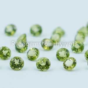 Natural peridot Round 2 mm Faceted AAA Quality, Peridot For Jewelry making, Peridot Loose