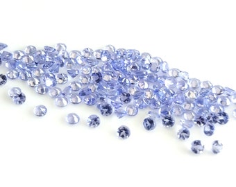 Natural Tanzanite Round Faceted 1.25 mm AAA Quality - Loose Gemstone Top Quality