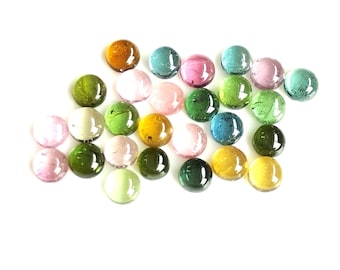 Natural multicolor Tourmaline 2.5mm Round Cabochon AAA Quality, Tourmaline Loose Gemstone