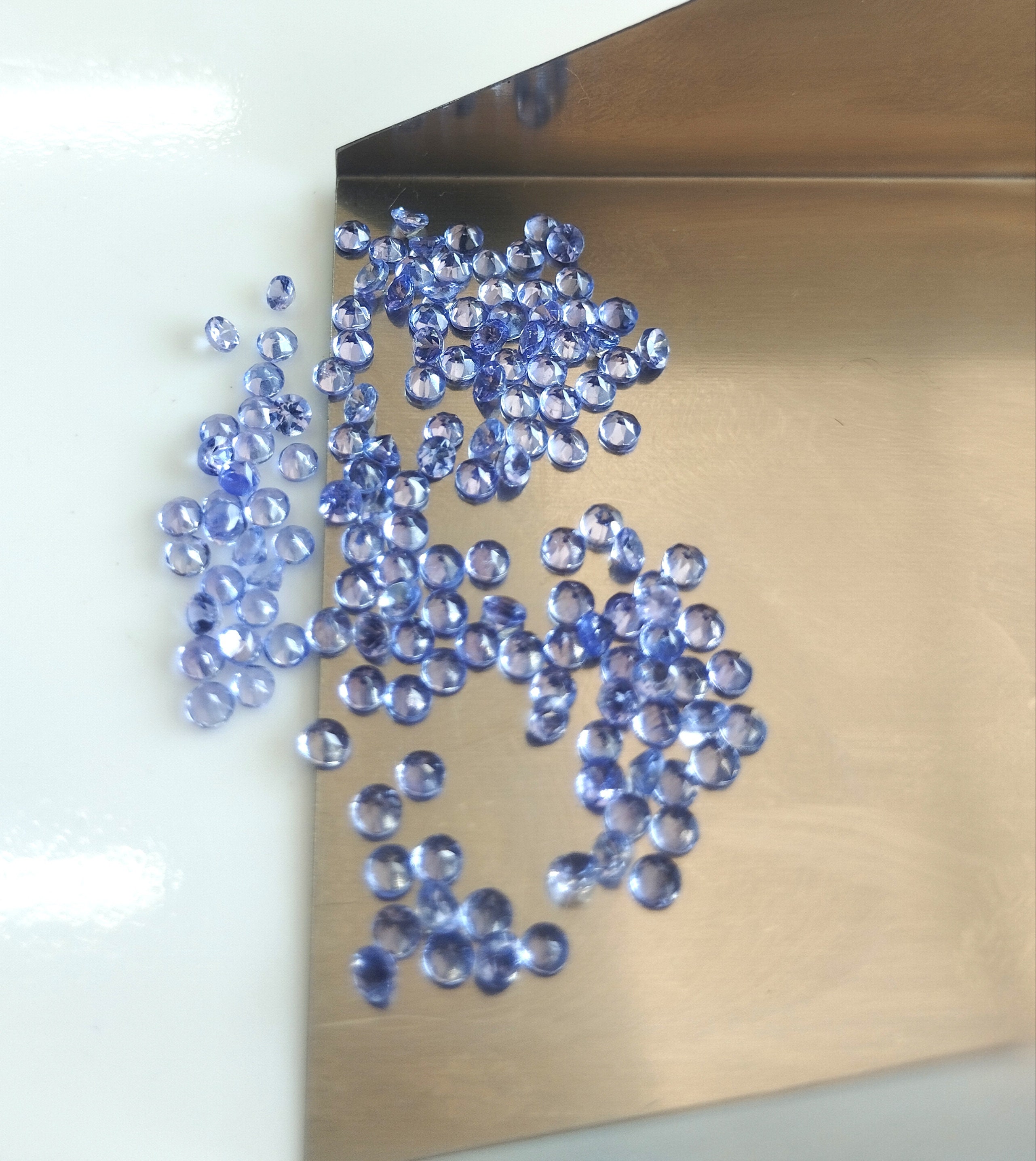 Natural Tanzanite Round Faceted 2 mm AAA Quality - Loose Gemstone Top Quality