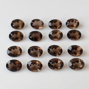 Natural smoky Quartz Oval Faceted 4x6 mm  AAA Quality