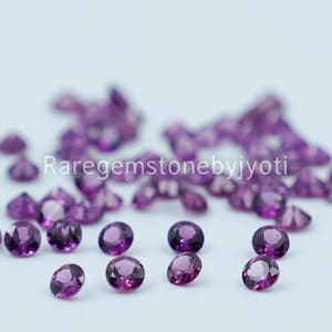 Natural Super Top Quality Rhodolite Garnet 2.5 mm Faceted AAA Quality- Calibrated Rhodolite Gemstone