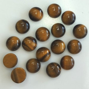 Natural Tiger eye Round 10mm cabochon AAA Quality, polished Gem, Tiger eye cabochon, Natural Gemstone