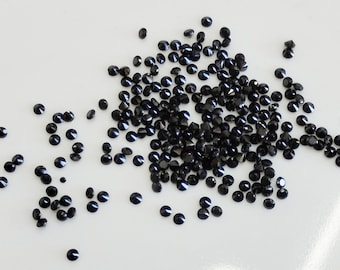 Natural Black Spinel 2.25 mm Round Faceted Super Top Quality- Black spinel Round Faceted Loose Gemstone
