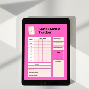 Social Media Planner, Instagram Planner, Marketing Planner, Printable Planner, Content Planner, Social Media Content Calendar, Social Media