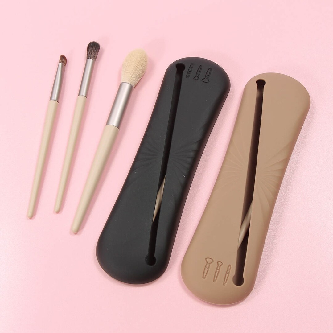 Silicone Travel Makeup Brush Holder Case Etsy