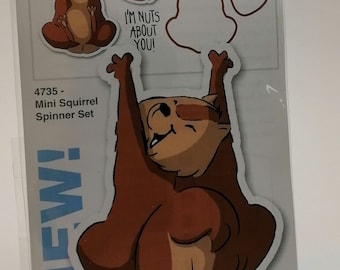 Stamps of Art Impressions "Mini Squirrel Spinner Set", stamp rubbers and this