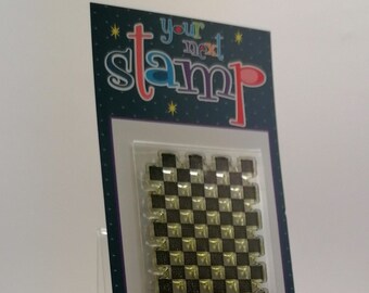 Stamp of Your next stamp "Checkered Edge", clear stamps