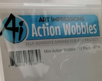 Mini Action Wobbles by Art Impressions, self-adhesive hairspring for card design