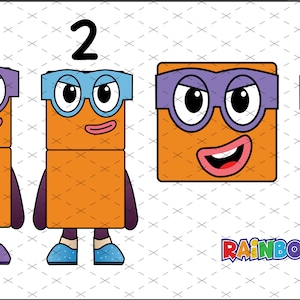 Nombre de blocs terrible deux SVG prêt à couper Cricut, nombre de blocs SVG Png PDF Cricut prêt, nombre de blocs terrible 2 clip art