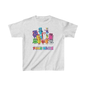 Number Blocks T-shirt Design, Number Blocks Printable File for T-Shirts & Party Apparel | DIGITAL DOWNLOAD