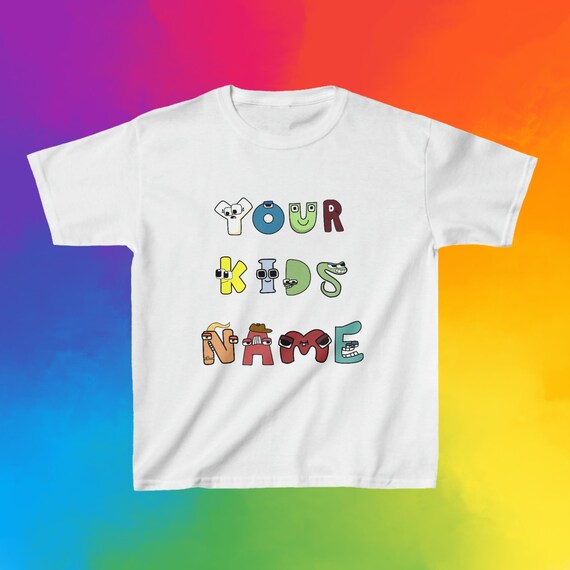 Kids Rainbow Friends Alphabet Lore Shirt