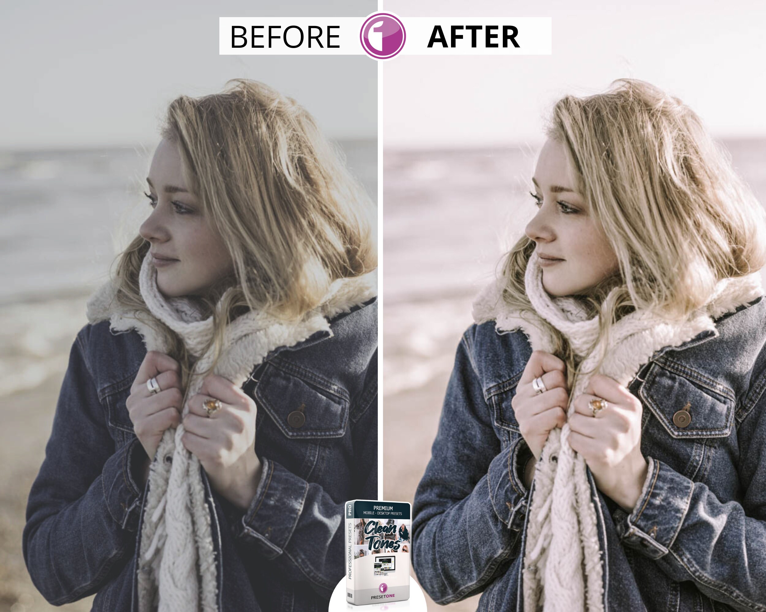 12 Clean Preset Lightroom Filters Mobile Clean Desktop Etsy UK