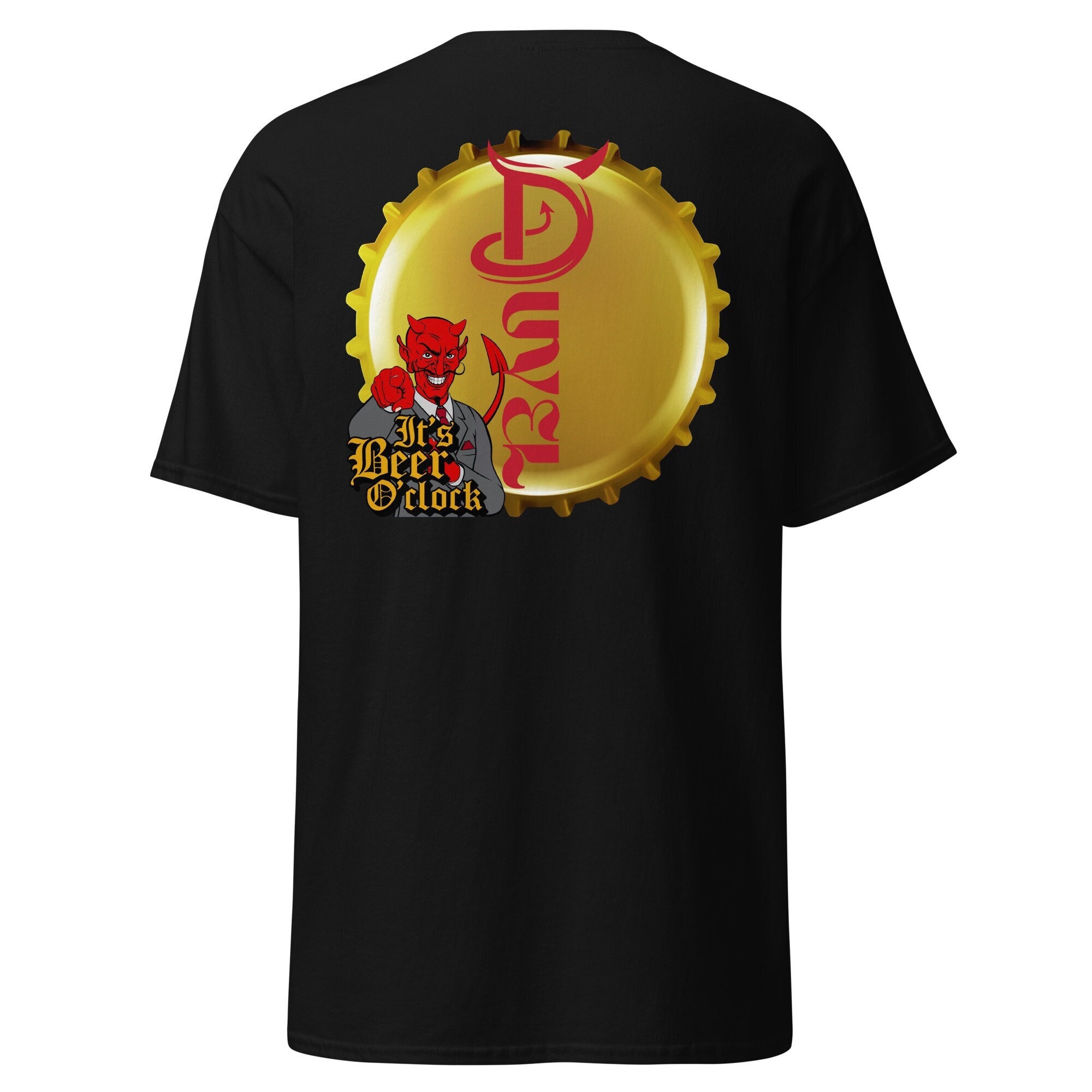 Duvel t-shirt- duvel print shirt- organic cotton- it's beer o'clock