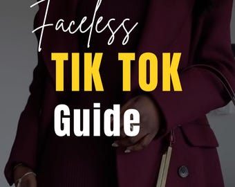 Gesichtslosen TikTok Anleitung | DFY TikTok Marketing Strategie | Bearbeitbares Canva eBook