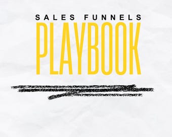 Verkaufstrichter Playbook | Schritt-für-Schritt-Anleitung zur Steigerung der Konversionen | Bearbeitbares Canva eBook