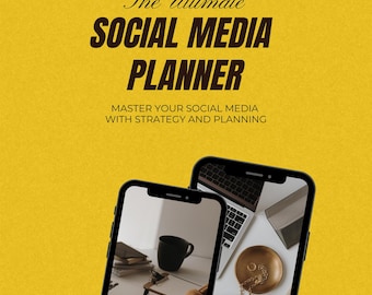 Der ultimative Social Media Planer | Strategie & Inhalt Planungs-Guide | Bearbeitbares Canva eBook