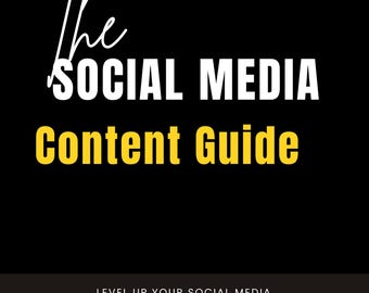 Der Social Media Content Ratgeber | Bearbeitbar Canva eBook | Ideen für Viral-Content