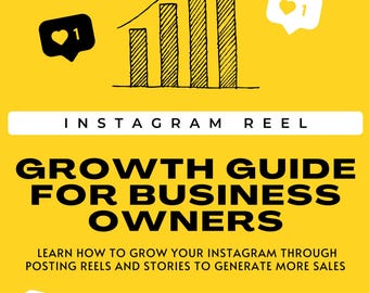 Instagram Reel Wachstums-Guide: Canva eBook für Unternehmen (editierbar)