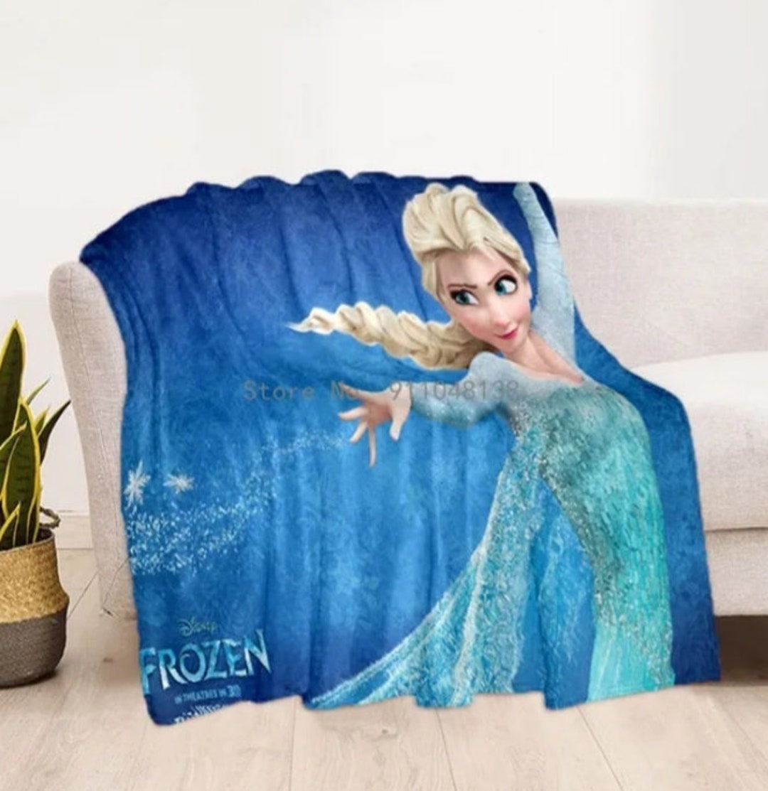 Frozen Fleece Blanket Elsa Fleece Blanket Anna Fleece Etsy
