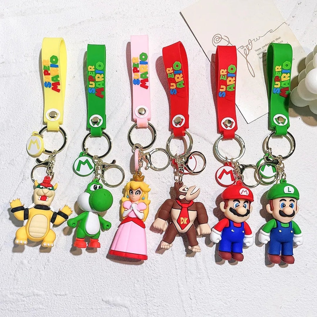 Super Mario Keychains Mario Bros Keychains Nintendo Etsy UK