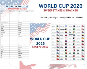 World Cup 2026 Sweepstakes & Tracker digital download