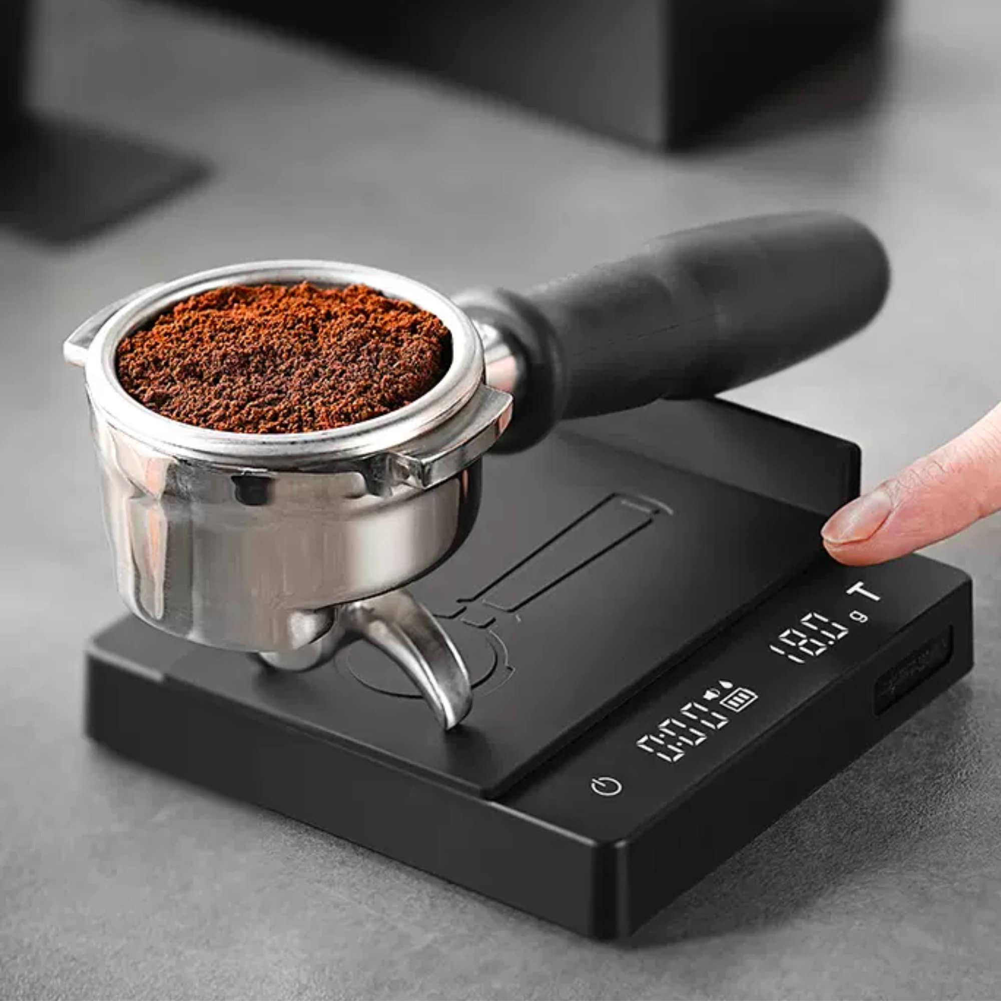  Small Espresso Scale with Timer 1000g x 0.1g, Thin and