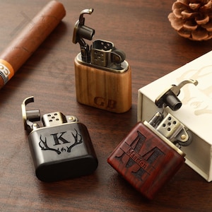 Custom Sandalwood Lighters - Engravable Cigar Lighters that can be customised to your needs, Bachelor Party Gifts for Him