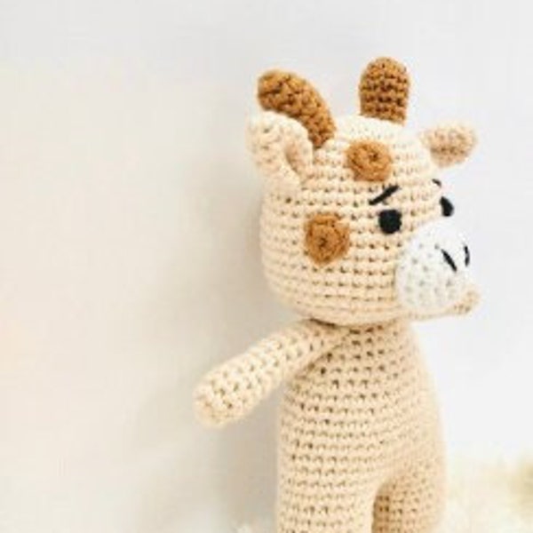 Baby cuddly toy crochet toy giraffe "Clara" Amigurumi -Made in Germany-