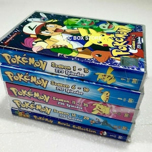Nieuwe set dvd anime pokemon seizoen 1-20 + 21 film Engels nagesynchroniseerd en alle regio's complete boxset GRATIS expresverzending