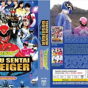 Nieuwe set dvd-anime Tensou Sentai Goseiger (volume: 1-50 einde + film) Engelse ondertiteling en alle regio's complete boxset GRATIS expresverzending
