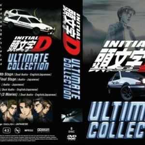 Initial D Anime TV Collection First Second Extra Third Stage 6 DVD English  USA