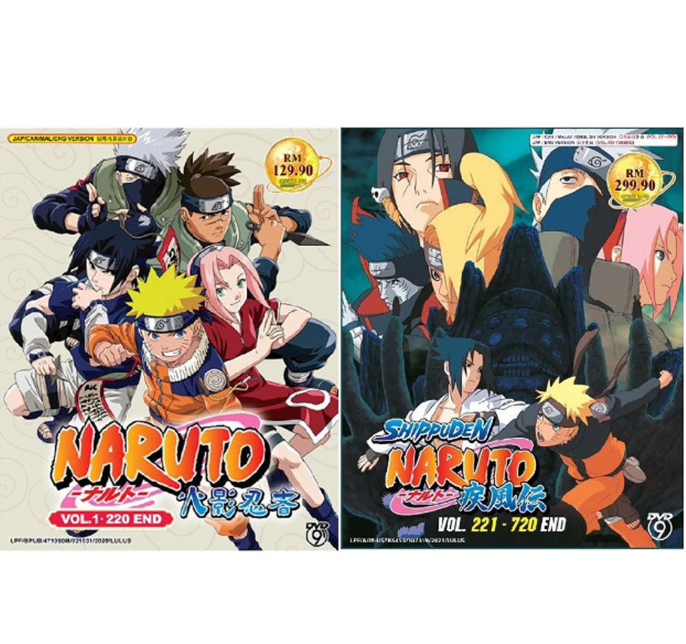 Naruto & Naruto Shippuden Complete Series Ep 1-720End DVD Anime  Complete ENGLISH