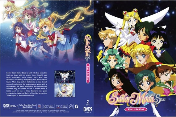 New Set Dvd Anime Complete Sailor Moon Season 1-5 1992-1996 