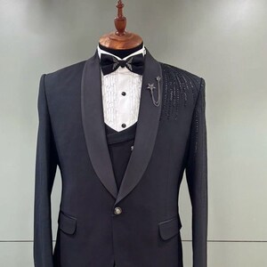 Embroidered Tux Jacket - Etsy Embroidered Tux Jacket - Etsy