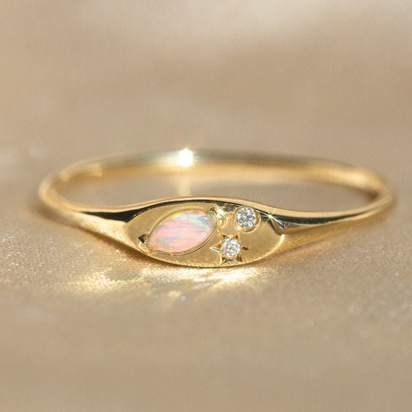 Fine Solid Gold Ring - Etsy