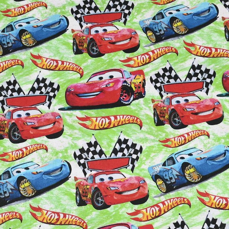 Disney Pixar Cars Print Fabric Cartoon Fabric Cartoon Cotton Fabric by ...
