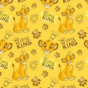 Disney Lion King Simba Fabric Cartoon Fabric Cotton Fabric By The Half Yard