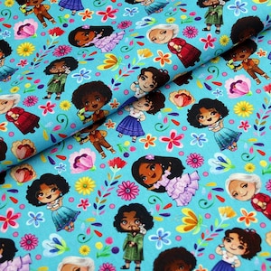 Disney Encanto Fabric Madrigal Family Fabric Cartoon Fabric Anime Cotton Fabric By The Half Yard